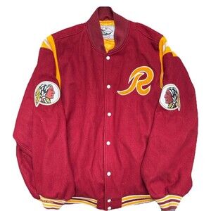 Washington Redskins Authentic Mitchell & Ness Wool Jacket Size 60 / 4XL RARE